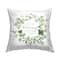 Stupell Industries Irish Proverb & Shamrocks Decorative Printed Throw Pillow